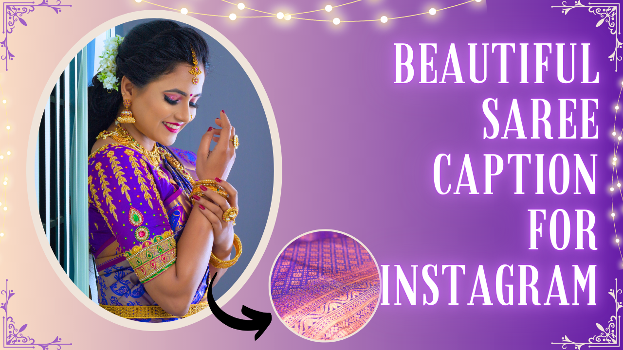 Beautiful Saree Caption For Instagram